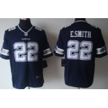 Nike Dallas Cowboys #22 Emmitt Smith Blue Limited Jersey