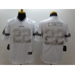 Nike Dallas Cowboys #22 Emmitt Smith Platinum White Limited Jersey