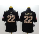 Nike Dallas Cowboys #22 Emmitt Smith Salute to Service Black Limited Jersey