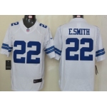 Nike Dallas Cowboys #22 Emmitt Smith White Limited Jersey