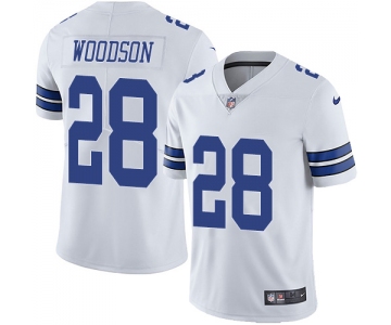 Nike Dallas Cowboys #28 Darren Woodson White Men's Stitched NFL Vapor Untouchable Limited Jersey