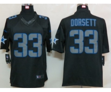 Nike Dallas Cowboys #33 Tony Dorsett Black Impact Limited Jersey