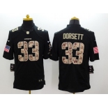 Nike Dallas Cowboys #33 Tony Dorsett Salute to Service Black Limited Jersey