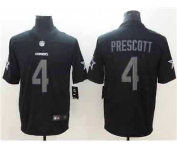 Nike Dallas Cowboys #4 Dal Prescott Black Impact Limited Jersey