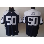 Nike Dallas Cowboys #50 Sean Lee Blue Thanksgiving Limited Jersey