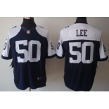 Nike Dallas Cowboys #50 Sean Lee Blue Thanksgiving Limited Jersey