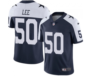 Nike Dallas Cowboys #50 Sean Lee Navy Blue Thanksgiving Men's Stitched NFL Vapor Untouchable Limited Throwback Jersey