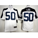 Nike Dallas Cowboys #50 Sean Lee White Thanksgiving Limited Jersey