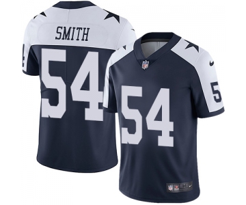 Nike Dallas Cowboys #54 Jaylon Smith Navy Blue Thanksgiving Men's Stitched NFL Vapor Untouchable Limited Throwback Jersey