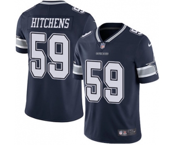 Nike Dallas Cowboys #59 Anthony Hitchens Navy Blue Team Color Men's Stitched NFL Vapor Untouchable Limited Jersey