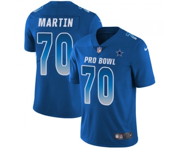 Nike Dallas Cowboys #70 Zack Martin Royal Men's Stitched NFL Limited NFC 2019 Pro Bowl Jersey