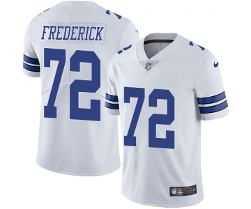 Nike Dallas Cowboys #72 Travis Frederick White Men's Stitched NFL Vapor Untouchable Limited Jersey