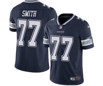 Nike Dallas Cowboys #77 Tyron Smith Navy Blue Team Color Men's Stitched NFL Vapor Untouchable Limited Jersey