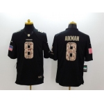 Nike Dallas Cowboys #8 Troy Aikman Salute to Service Black Limited Jersey