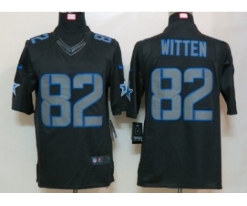 Nike Dallas Cowboys #82 Jason Witten Black Impact Limited Jersey