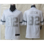 Nike Dallas Cowboys #82 Jason Witten Platinum White Limited Jersey