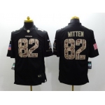 Nike Dallas Cowboys #82 Jason Witten Salute to Service Black Limited Jersey