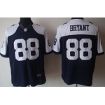 Nike Dallas Cowboys #88 Dez Bryant Blue Thanksgiving Limited Jersey