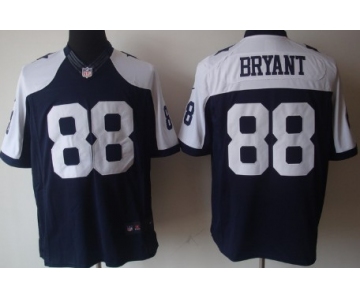 Nike Dallas Cowboys #88 Dez Bryant Blue Thanksgiving Limited Jersey