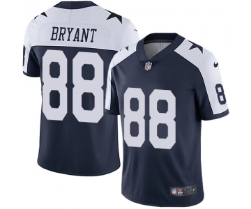 Nike Dallas Cowboys #88 Dez Bryant Navy Blue Thanksgiving Men's Stitched NFL Vapor Untouchable Limited Throwback Jersey