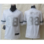 Nike Dallas Cowboys #88 Dez Bryant Platinum White Limited Jersey