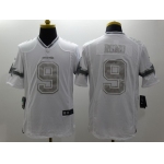 Nike Dallas Cowboys #9 Tony Ramo Platinum White Limited Jersey