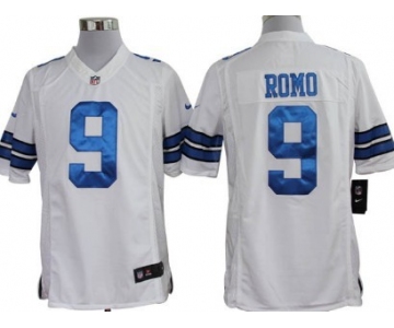 Nike Dallas Cowboys #9 Tony Romo White Limited Jersey