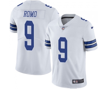 Nike Dallas Cowboys #9 Tony Romo White Men's Stitched NFL Vapor Untouchable Limited Jersey