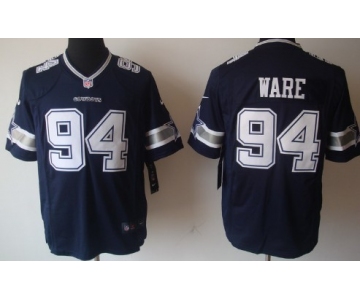 Nike Dallas Cowboys #94 DeMarcus Ware Blue Limited Jersey