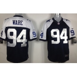 Nike Dallas Cowboys #94 DeMarcus Ware Blue Thanksgiving Limited Jersey