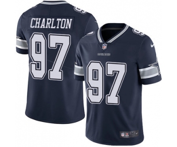 Nike Dallas Cowboys #97 Taco Charlton Navy Blue Team Color Men's Stitched NFL Vapor Untouchable Limited Jersey