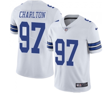 Nike Dallas Cowboys #97 Taco Charlton White Men's Stitched NFL Vapor Untouchable Limited Jersey