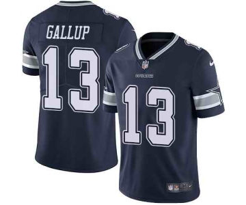 Nike Men's Dallas Cowboys 13 Michael Gallup Navy Vapor Untouchable Limited Jersey