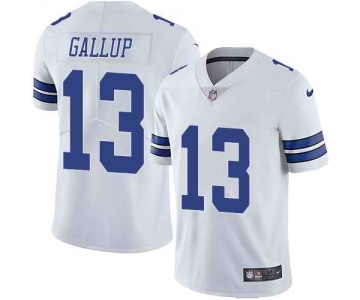 Nike Men's Dallas Cowboys 13 Michael Gallup White Vapor Untouchable Limited Jersey