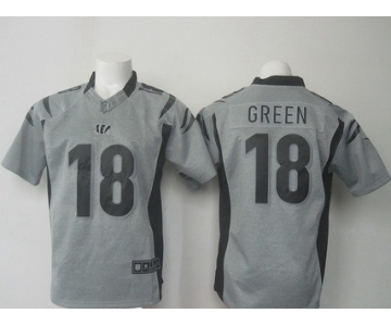 Men's Cincinnati Bengals #18 A.J. Green Nike Gray Gridiron 2015 NFL Gray Limited Jersey