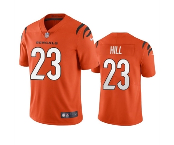 Men's Cincinnati Bengals #23 Daxton Hill Orange Vapor Untouchable Limited Stitched Jersey