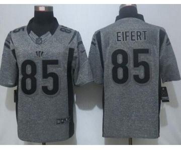 Men's Cincinnati Bengals #85 Tyler Eifert Nike Gray Gridiron 2015 NFL Gray Limited Jersey