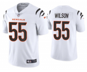 Men's White Cincinnati Bengals #55 Logan Wilson 2021 New Vapor Untouchable Limited Stitched Jersey