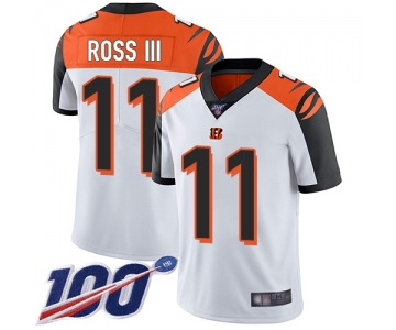 Nike Bengals #11 John Ross III White Men's Stitched NFL 100th Season Vapor Limited Jersey