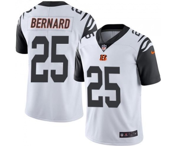 Nike Bengals #25 Giovani Bernard White Men's Stitched NFL Limited Rush Jersey