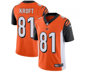 Nike Bengals #81 Tyler Kroft Orange Alternate Men's Stitched NFL Vapor Untouchable Limited Jersey