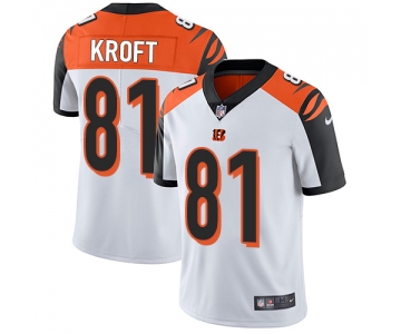 Nike Bengals #81 Tyler Kroft White Men's Stitched NFL Vapor Untouchable Limited Jersey