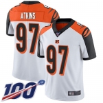 Nike Bengals #97 Geno Atkins White Men's Stitched NFL 100th Season Vapor Limited Jersey