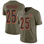 Nike Cincinnati Bengals #25 Giovani Bernard Olive Men's Stitched NFL Limited 2017 Salute To Service Jersey