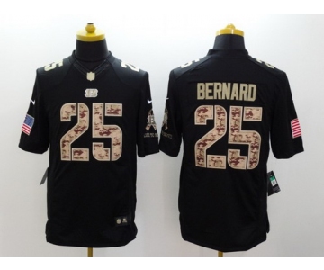 Nike Cincinnati Bengals #25 Giovani Bernard Salute to Service Black Limited Jersey