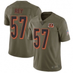 Nike Cincinnati Bengals #57 Vincent Rey Olive Men's Stitched NFL Limited 2017 Salute To Service Jersey