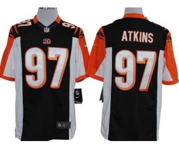 Nike Cincinnati Bengals #97 Geno Atkins Black Limited Jersey