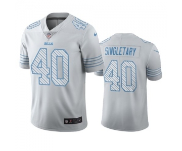 Buffalo Bills #40 Devin Singletary White Vapor Limited City Edition NFL Jersey