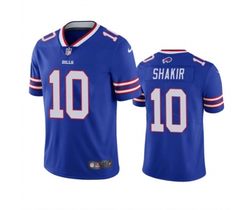 Men's Buffalo Bills #10 Khalil Shakir Blue Vapor Untouchable Limited Stitched Jersey