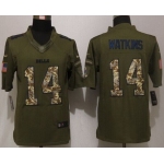 Men's Buffalo Bills #14 Sammy Watkins Green Salute To Service 2015 NFL Nike Limited Jersey